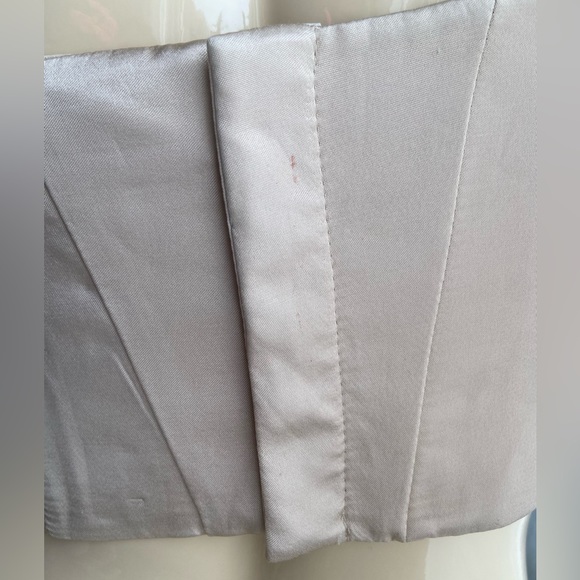 Zara Medium metallic gold structure crop top - loose strap - Picture 7 of 13